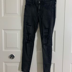 American eagle ripped denim